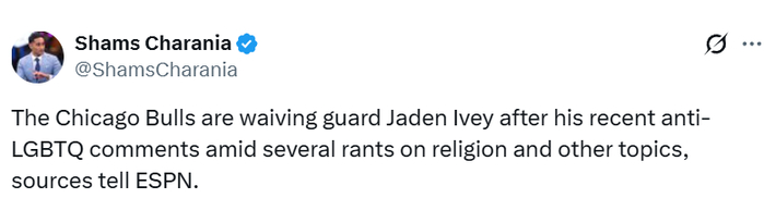 艾维因反LGBTQ言论遭公牛裁掉 心理健康问题引担